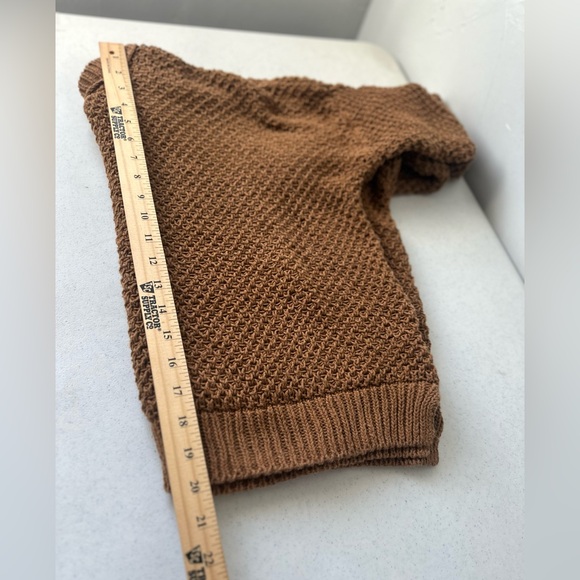 Madewell Knit V-neck Brown Sweater Womens Size Large - Picture 6 of 12